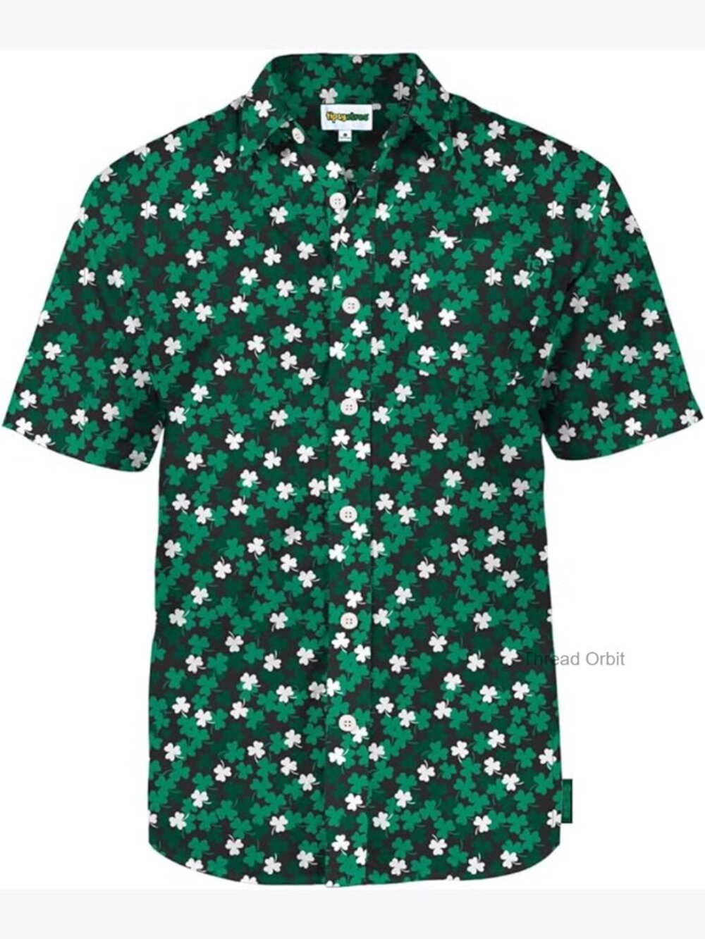 Men's Short Sleeve Button Down Shirt - Holiday Party